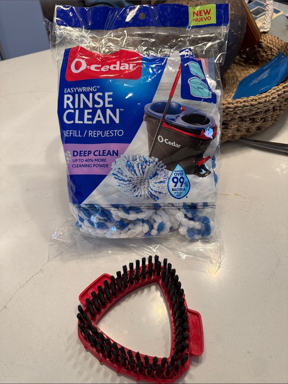 Rinse Clean Mop Refill - Blue & White